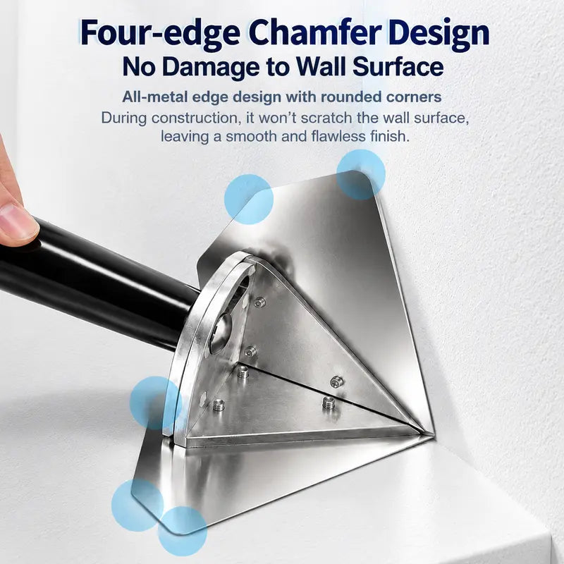 Stainless Interior Corner Finishing Trowel Stainless Steel, Silver Shaped Finishing Tool 🛠️
