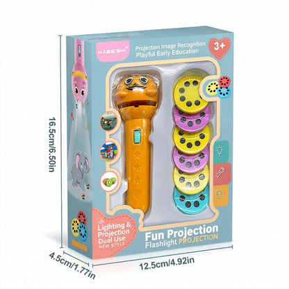 Kids Bedtime Story Projector Flashlight 48 Patterns Educational Toy🔦