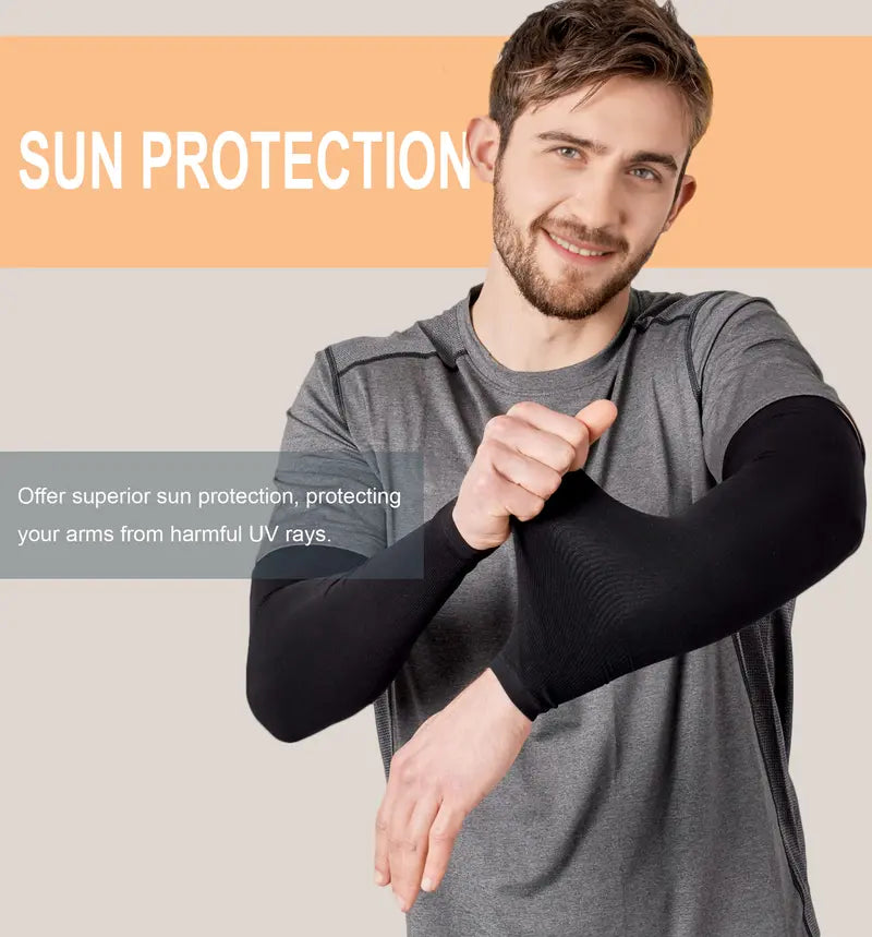 Sun Protection UV Arm  Sleeves for Men Women Youth UPF  50+ Compression Cooling Football  Sleeves