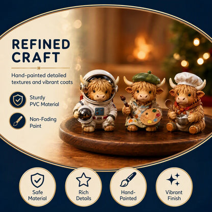 24-Day Highland Cow Advent Calendar - Christmas Countdown Gift Box🐮