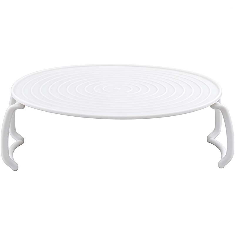 Microwave Multipurpose 4 in 1 Tray Stand Rack Splatter Guard Carry Tray Stacking Shelf 🍲