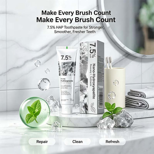 Fluoride-Free Hydroxyapatite Toothpaste | Fresh Breath🍋‍🟩