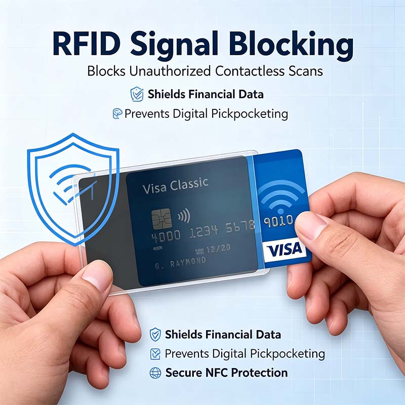 Anti-Spy Privacy Card Sleeve, Protective Card Holder with Privacy Film💳