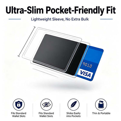 Anti-Spy Privacy Card Sleeve, Protective Card Holder with Privacy Film💳