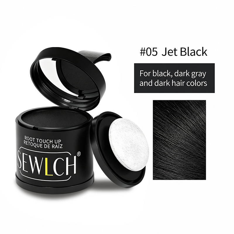 Magnetic Refillable Hair Root Touch Up Powder - Waterproof Gray Coverage & Hairline Concealer ✨