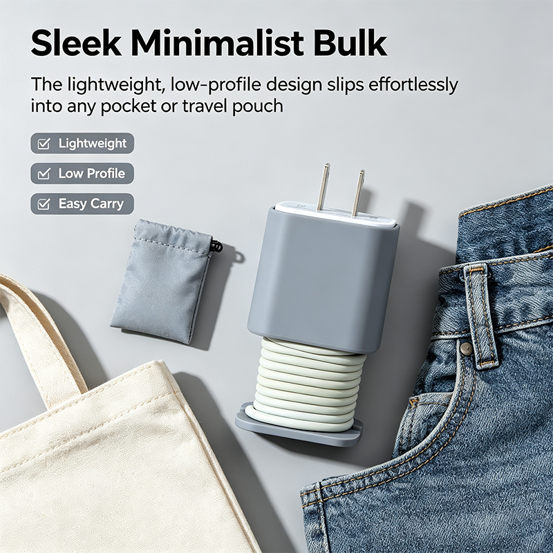 2 in 1 Silicone Charger Protector with Cord Wrap, iPhone Silicone Power Adapter Case🔌