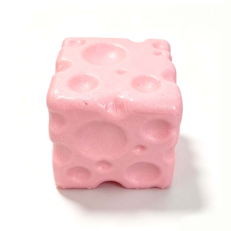 Cheese Cube Squishy Toy - Soft Moldable Petroleum Jelly-Filled Squeeze Ball🧀