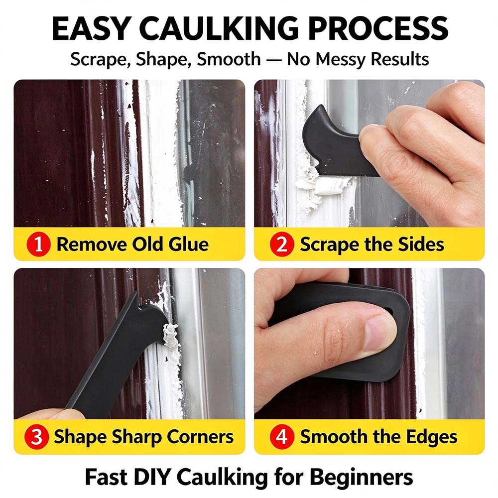 Multifunctional Caulk Remover Tool, Silicone Sealant Scraper, Caulk Finishing Tool Kit 🛠️