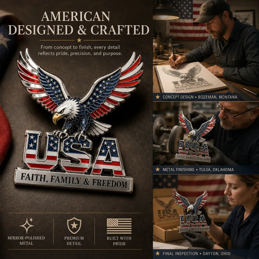 US 250th Anniversary Decorative Metal Emblem