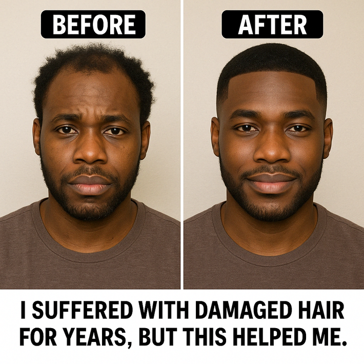 Customer sharing her experience using a Batana treatment on curly hair