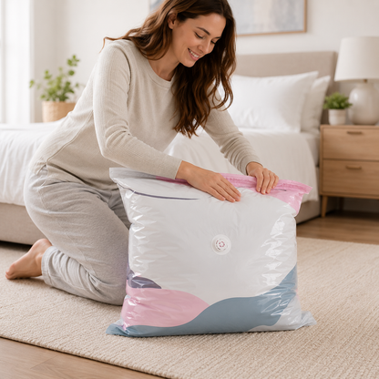 NO-PUMP VACUUM STORAGE BAGS 🧺