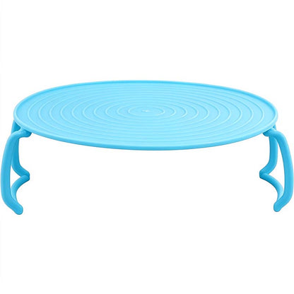 Microwave Multipurpose 4 in 1 Tray Stand Rack Splatter Guard Carry Tray Stacking Shelf 🍲