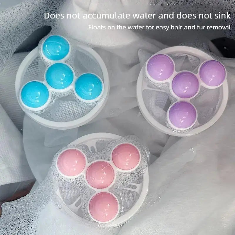 3 Counts Washing Machine Hair Remover Filter Bag 🧺