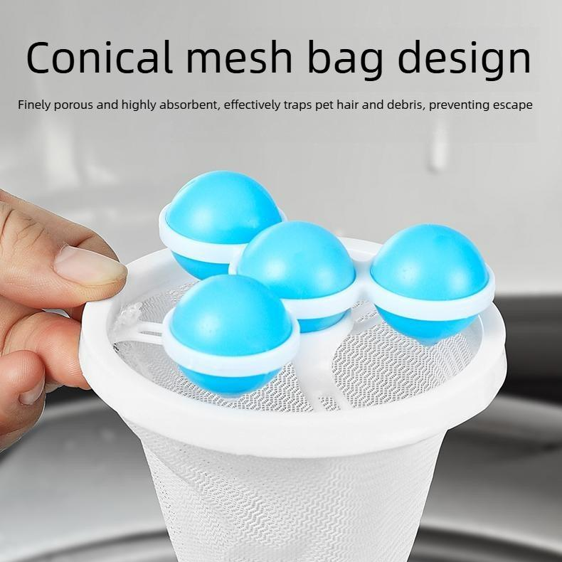 3 Counts Washing Machine Hair Remover Filter Bag 🧺