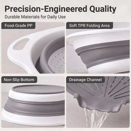 Colanders 3-Pack Sturdy Kitchen Strainer Set🥗