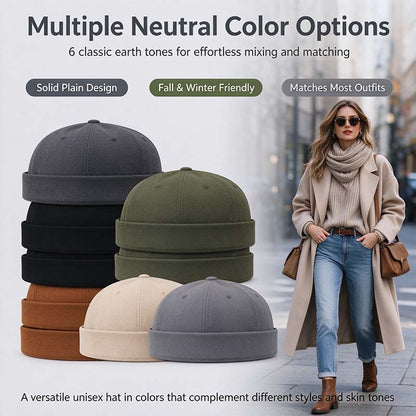 2026 Autumn-Winter Unisex Korean-Style Brimless Sailor Headwear 🧢