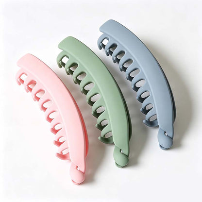 3 PCS Banana Hair Clips for Women, Cute and Stylish French Hair Claw Clips🎀