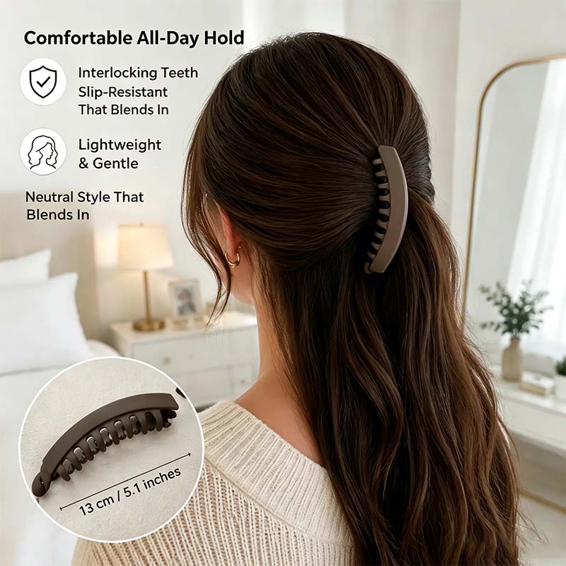 3 PCS Banana Hair Clips for Women, Cute and Stylish French Hair Claw Clips🎀