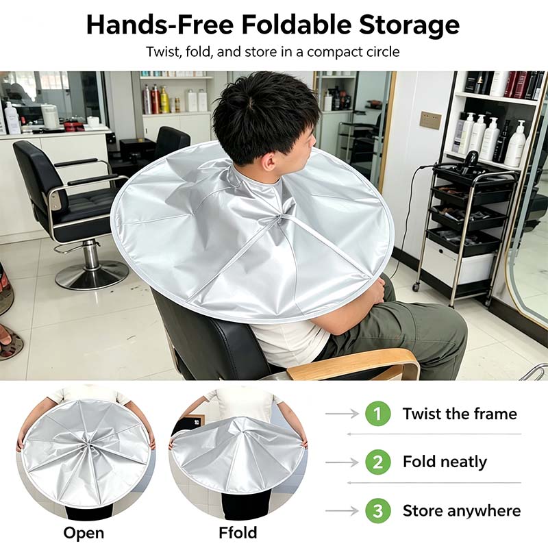 2026 New Diy Hair Cutting Cloak Umbrella Cape Professional Salon Cape 💇‍♂️