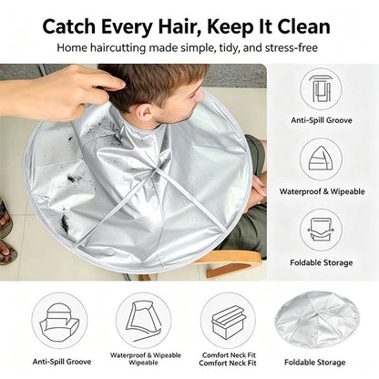 2026 New Diy Hair Cutting Cloak Umbrella Cape Professional Salon Cape 💇‍♂️