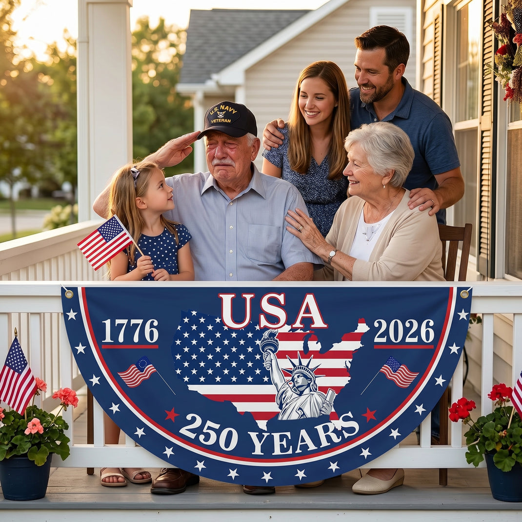 USA 250 Years Celebration Hanging Flag🎊