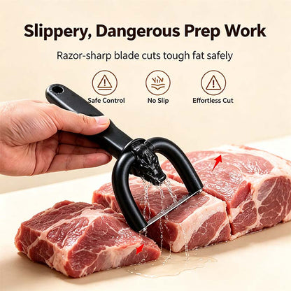 2-in-1 Handheld Meat Cutter and Fat Trimmer, Meat Fat Trimming Tool🥩