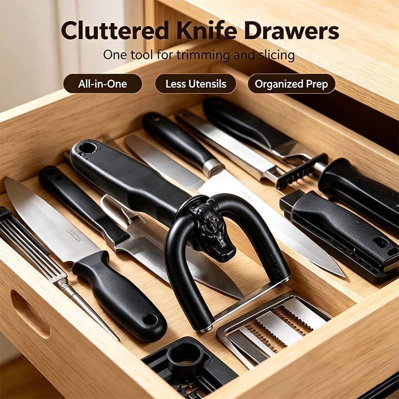2-in-1 Handheld Meat Cutter and Fat Trimmer, Meat Fat Trimming Tool🥩