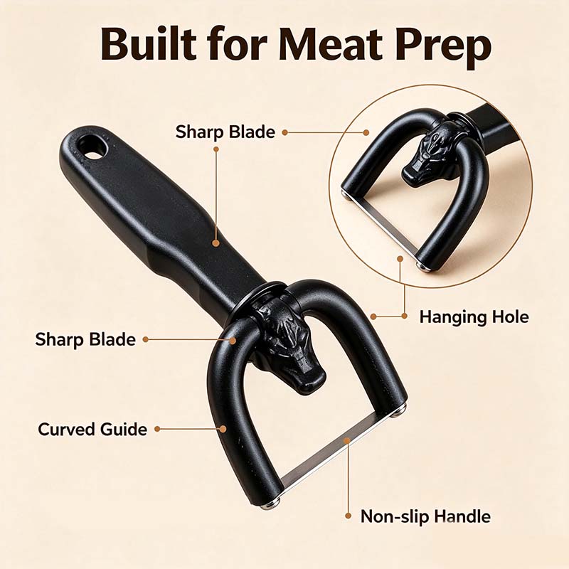2-in-1 Handheld Meat Cutter and Fat Trimmer, Meat Fat Trimming Tool🥩