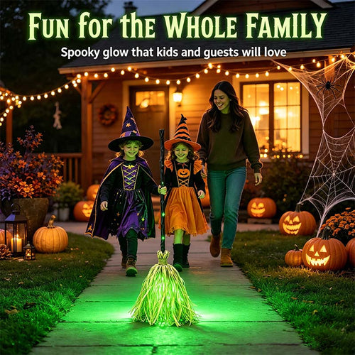 🎃Halloween Sale🎃Animated Witch Broom – Lights, Music & Motion – The Life of the Party