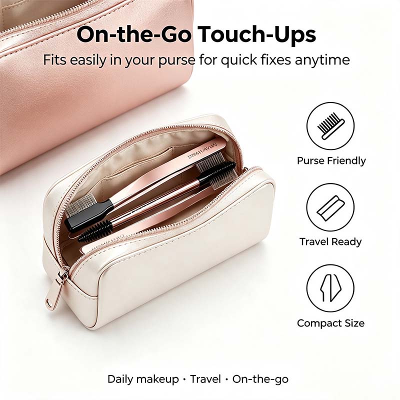 The Big Reveal Lash & Brow Touch Up Tool Set | Precision Stainless Steel Tweezers & Dual-Ended Lash Comb👁️ ✨