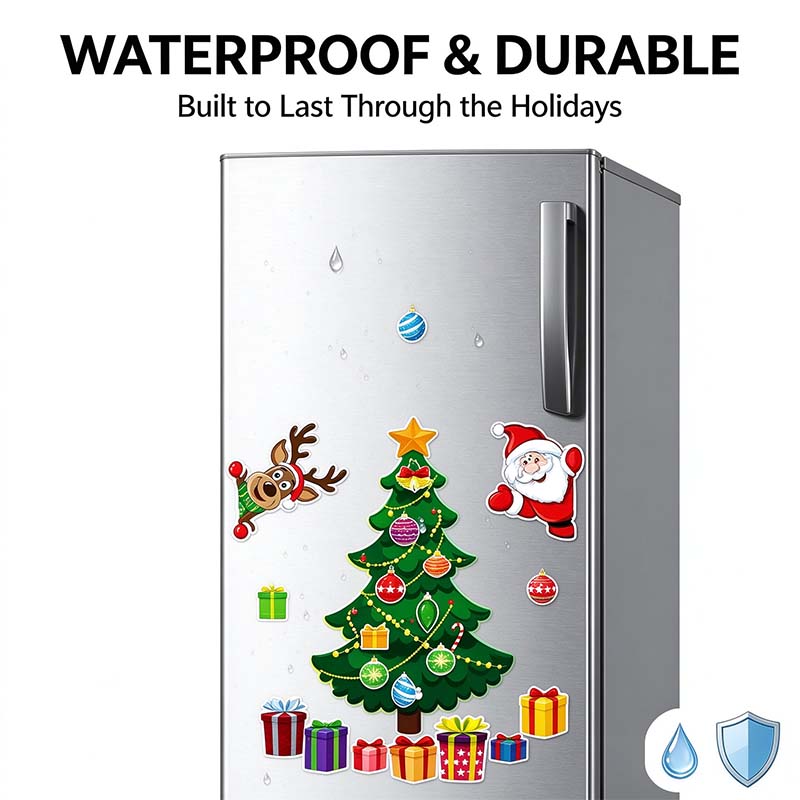 Christmas Refrigerator Magnets, Christmas Tree Magnets for Fridge Stickers Decoration 🎄