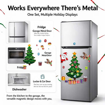 Christmas Refrigerator Magnets, Christmas Tree Magnets for Fridge Stickers Decoration 🎄