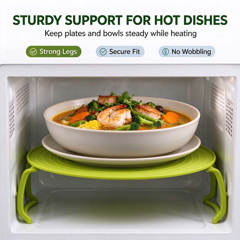 Microwave Tray Supporting Hot Dish