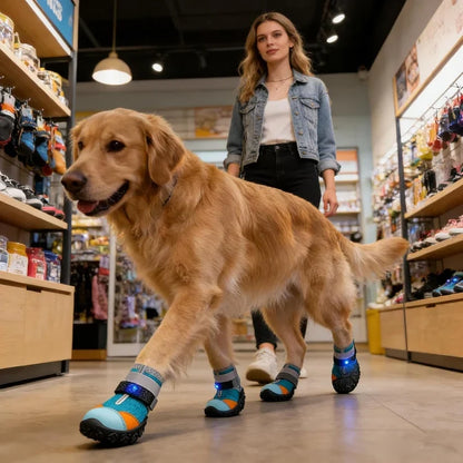 LED Light Integrated Pet Dog Shoes🐾