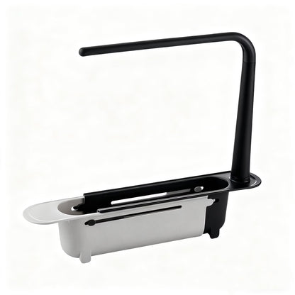 Expandable Sink Organizer Shelf - Waterproof Plastic Rack with No Mold Growth🛁