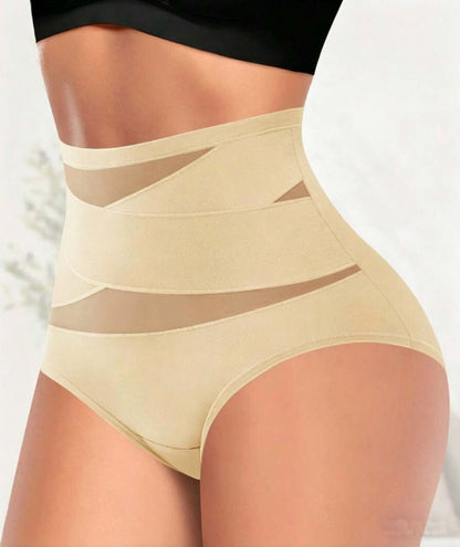 Women's Sheer High Waist Shaping Underwear, Sexy Mesh Shapewear Panty ✨
