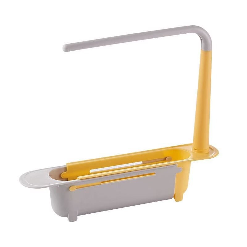 Expandable Sink Organizer Shelf - Waterproof Plastic Rack with No Mold Growth🛁