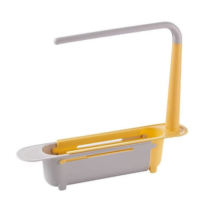 Expandable Sink Organizer Shelf - Waterproof Plastic Rack with No Mold Growth🛁