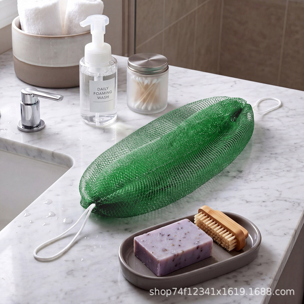Authentic Exfoliating Net Bath Sponge🛁
