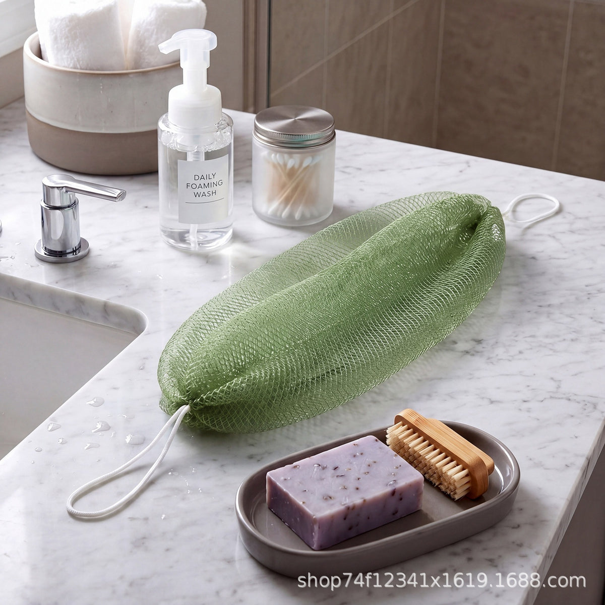 Authentic Exfoliating Net Bath Sponge🛁