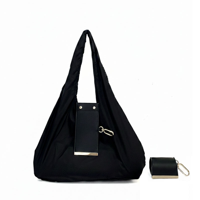 Compact Foldable Keychain Tote Bag, Expandable Reusable Grocery Shopping Bag with Key Ring🛍️