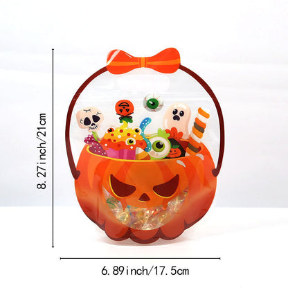 12/24/36/48/60 Pcs Halloween Plastic Goodie Bags, Trick or Treat Candy Bags🎃🍬