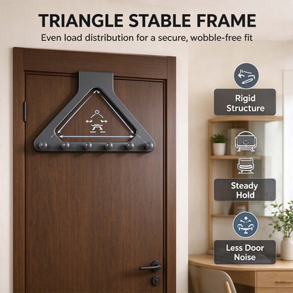2 Pcs Over-the-Door Triangle Hanging Organizer - No-Drill Slide Installation🚪