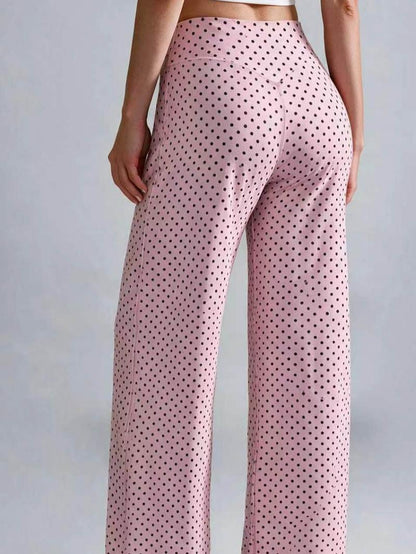 Women’s Light Simple Leopard-Print Wide-Leg Pants ✨