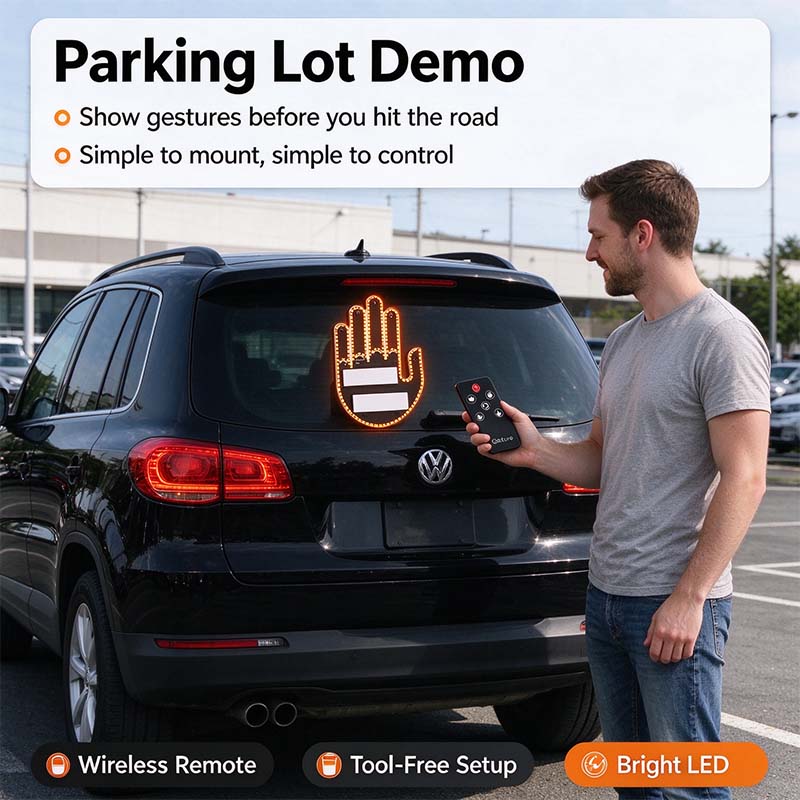 LED Car Gesture Light🖲️