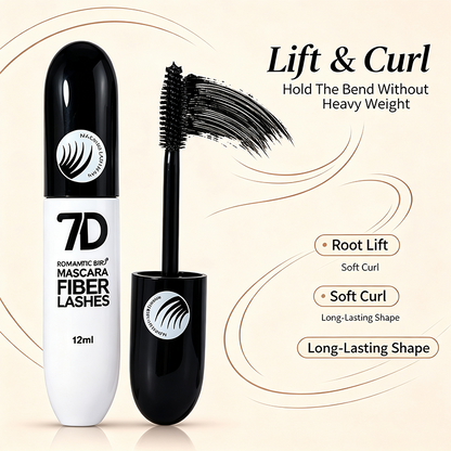 7D Silk Fiber Black Lengthening Mascara - Adult Beauty Makeup✨