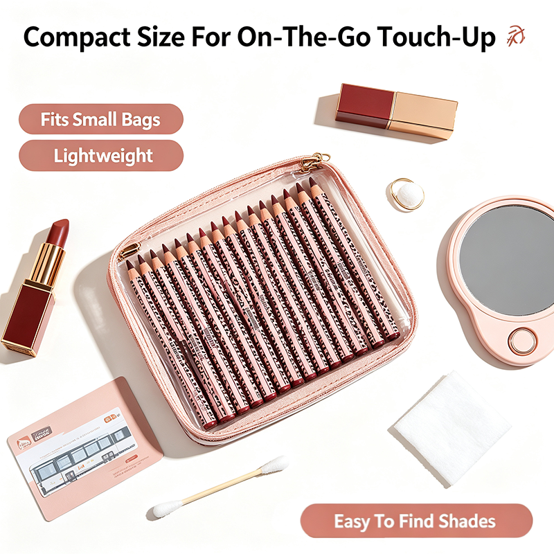 Full 12‑Color Lip Liner Set – Matte High Pigment, Long‑Lasting Non‑Fading 💋