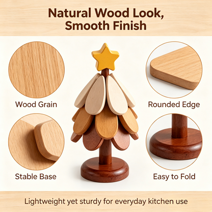 Wooden one tree coaster Solid wood home desktop decoration🎄