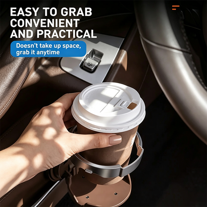 Universal Foldable Car Cup Holder with Hook, Space-Saving Vehicle Drink Holder for Bottles 🚗