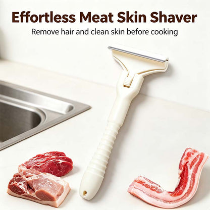 Handheld Fat Trimmer for Beef & Pork, Stainless Steel Meat Scraper🥩